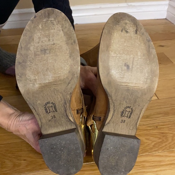 Tan, leather boots. Wore a few times. - Picture 2 of 5